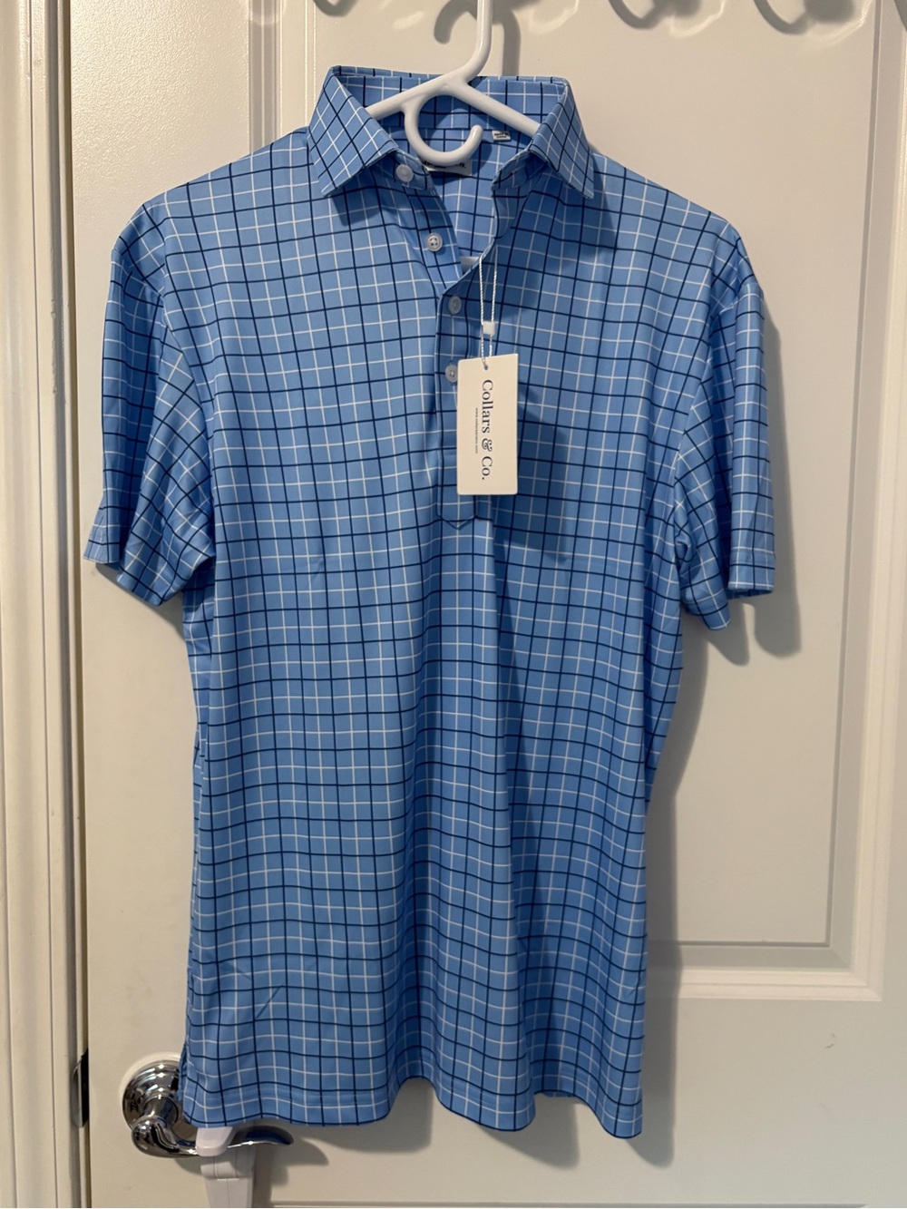 Collars And Co Dress Collar Polo Short Sleeve Men's Small Semi-Spread - Picture 1 of 9